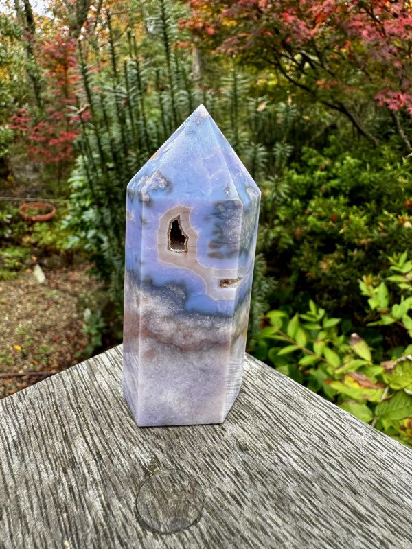 Blue Flower Agate Point