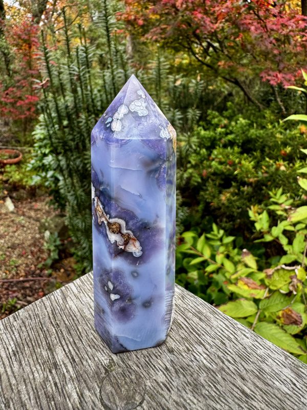 Blue Flower Agate Point