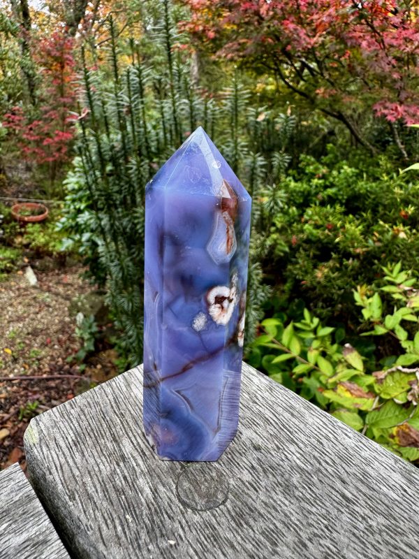 Blue Flower Agate Point