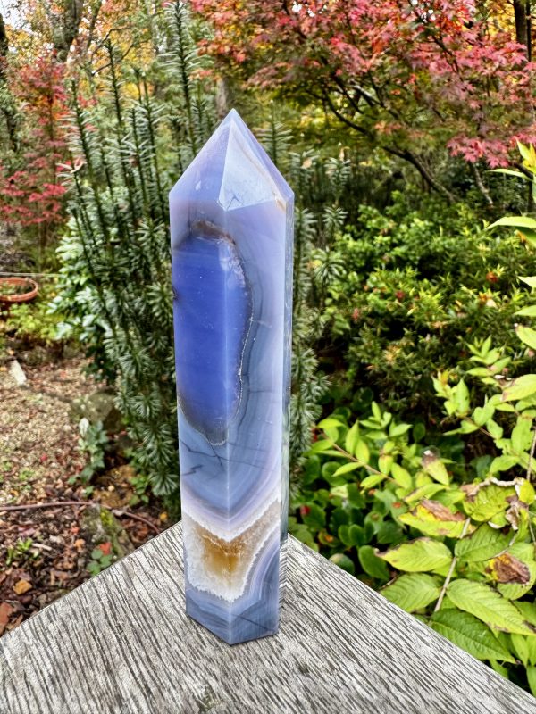 Blue Flower Agate Point