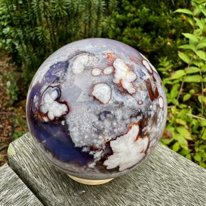 Blue Flower Agate Sphere