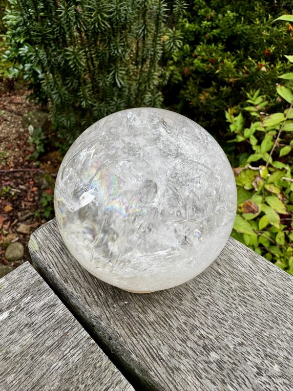 High Grade Clear Quartz Sphere