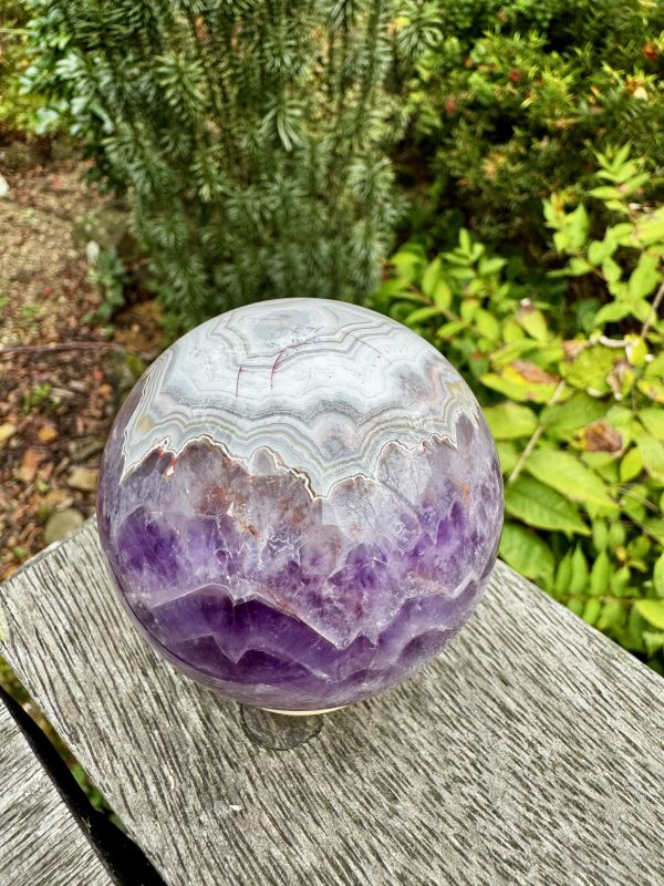 A Grade Agate Amethyst Sphere