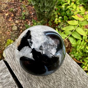Black Agate Sphere