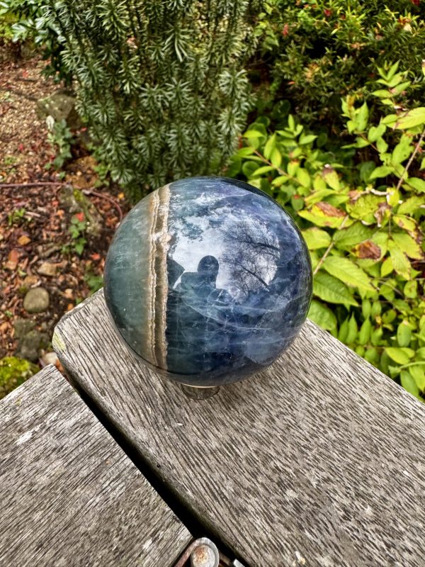 Deep Blue Fluorite Sphere - Image 2