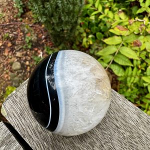 Black Agate Sphere