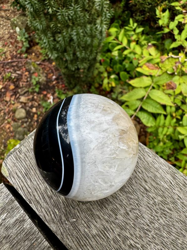 Black Agate Sphere