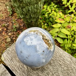 Blue Flower Agate Sphere