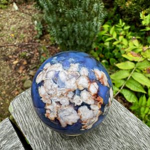 Blue Flower Agate Sphere