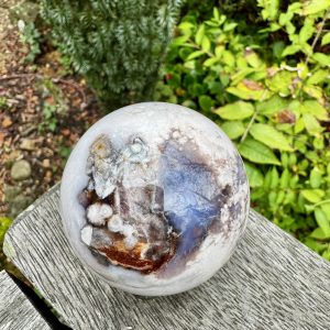 Blue Flower Agate Sphere
