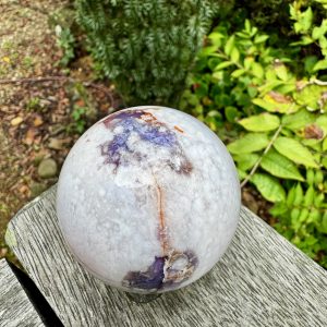Blue Flower Agate Sphere