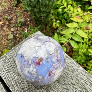 Blue Flower Agate Sphere