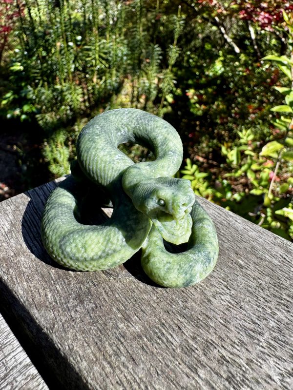 Jasper Snake Carving