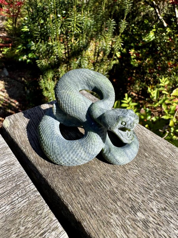 Jasper Snake Carving