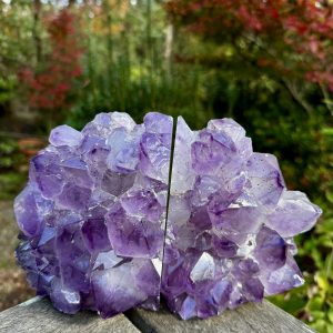 A Grade Amethyst Bookends