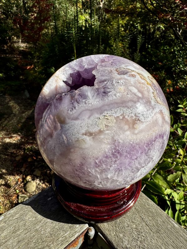 A Grade Huge Pink Amethyst Sphere - Image 7