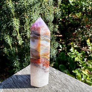 Agate & Amethyst Point