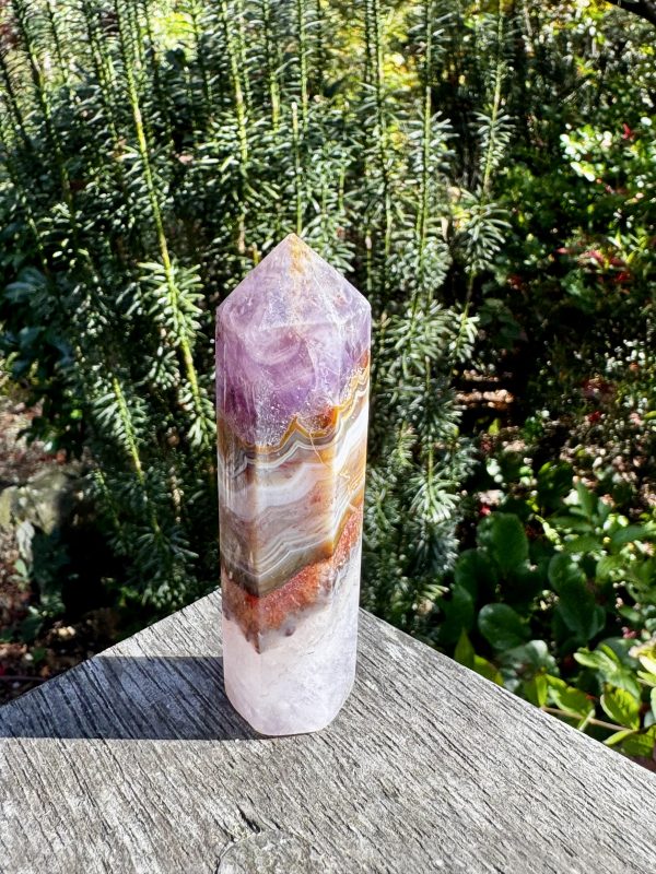 Agate Amethyst Point