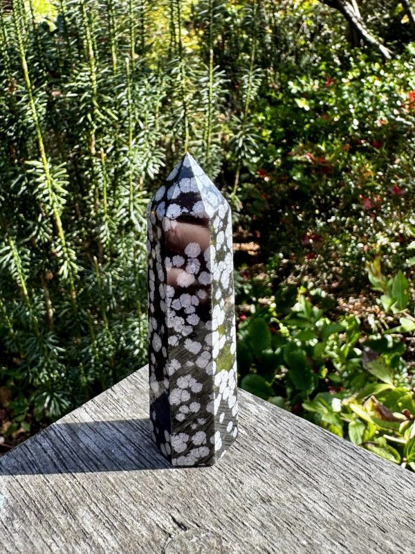 Snowflake Obsidian Point