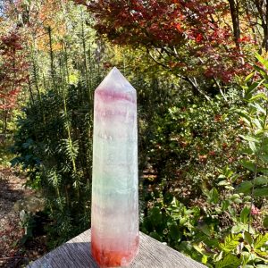 Watermelon Fluorite Point