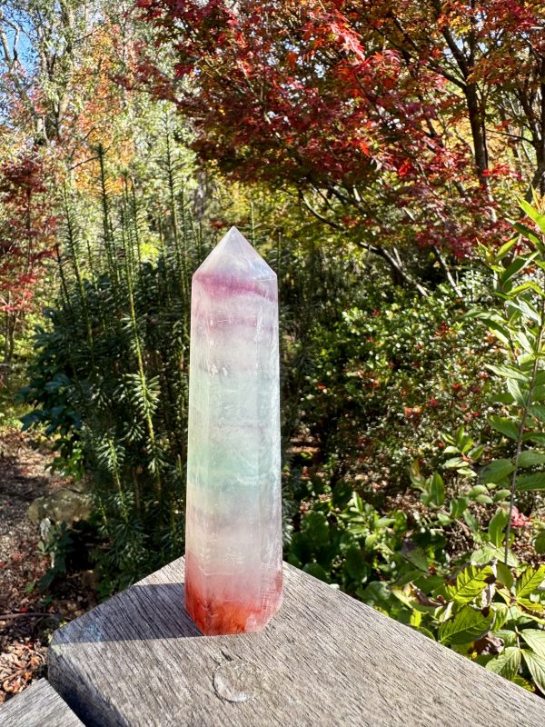 Watermelon Fluorite Point