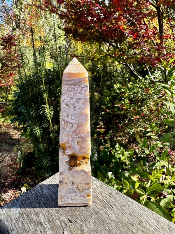 High Grade Mexican Crazy Lace Agate Tower