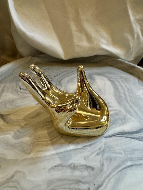 Gold Hand Sphere Holder